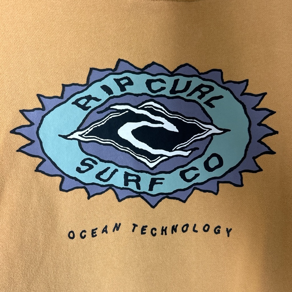 Mustard Rip Curl Sweatshirt - Picture 3 of 4